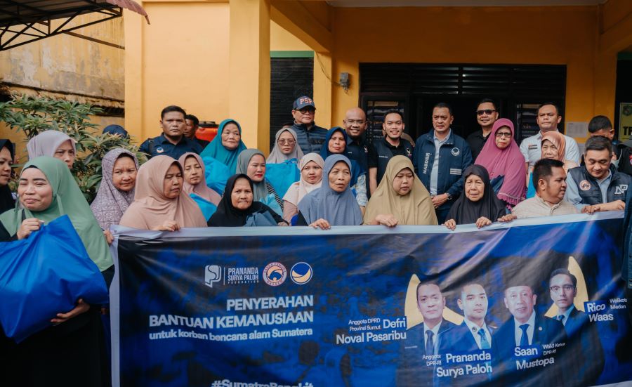 Prananda Surya Paloh Turun Tangan Bantu Korban Banjir Sumut